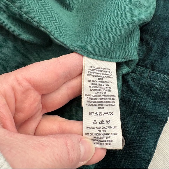 Free People Velvet Green Trucker Jacket - Picture 7 of 8